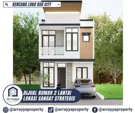 DIJUAL BRAND NEW HOUSE 2 LANTAI DI KENCANA LOKA BSD -MRB51