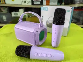 Speaker bluetooth karaoke mini T33 plus mic wireless 2