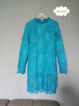 Atasan kebaya brukat wrn biru