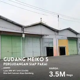 Pergudangan Siap Pakai Dijual Gudang  Meiko 5 Gandeng 2 Unit