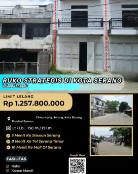 Dijual Ruko Serang Cimuncang