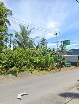 Dijual tanah pinggir jalan dekat pantai pangandaran jabar.