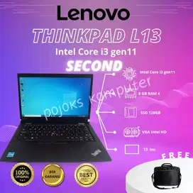 LAPTOP (LENOVO THINKPAD L13) CORE i3 GEN11 8GB RAM4 SSD256GB SECOND NB