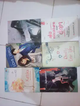 PreLove buku novel bundle atau satuan