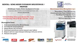 CV Yetro Global Digital - SEWA JUAL Printer Multifungsi XEROX DLL