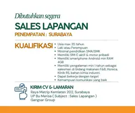 Sales Lapangan marketing mesin