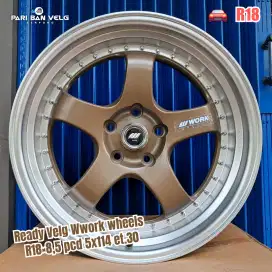 Ready Velg Wwork wheels
R18×8,5 pcd 5x114 et.30