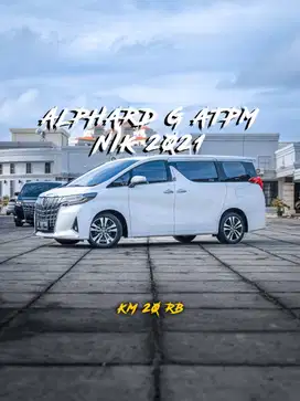 KM 20 rb Toyota Alphard G ATPM 2021 mdl 2022