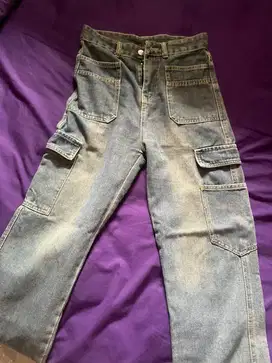 cargo jeans warna retro