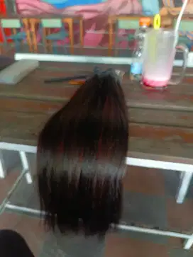 Hair extension 60cm free pasang lok sepanjang sidoarjo