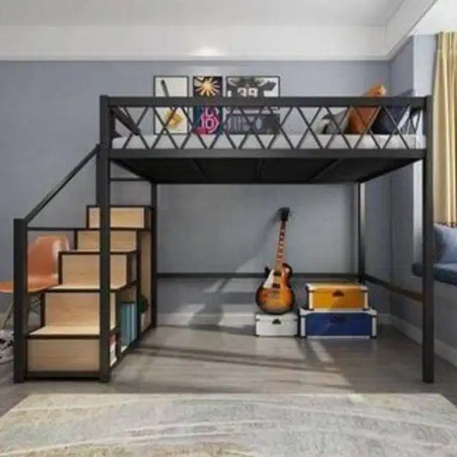 meznin bed tempat tidur kuat