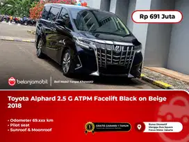 [ PILOT SEAT ] Toyota Alphard 2.5 G ATPM Black on Beige 2018/2019