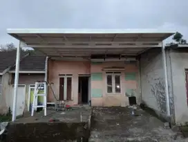 Pemasangan kanopi atap alderon singel alinterpasang