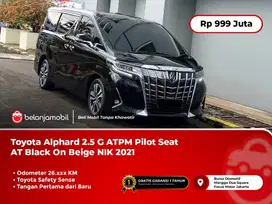 [LOW KM] Toyota Alphard 2.5 G ATPM TSS Pilot Seat AT Black 2021/2022