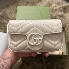 Gucci SuperMini Marmont White