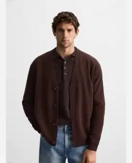 Zara 100% WOOL CARDIGAN