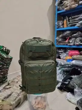 Tas ransel tactical army backpack model jatah tni hijau army