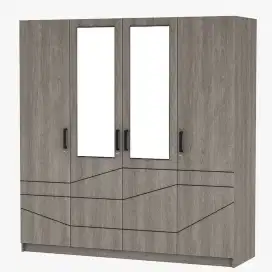 Lemari minimalis 4 pintu