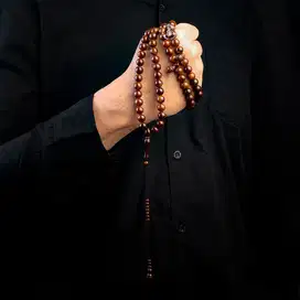 Tasbih Kokka Bulat 99 Original Kayu Kauka Asli