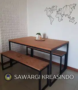 Meja Kursi Cafe / warung makan model minimalis, murah | di bandung
