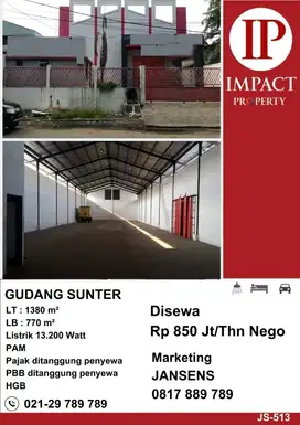 DISEWA GUDANG SUNTER
