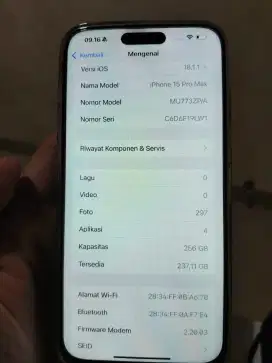 iphone 15 pro max 256 GB ex inter COD bisa