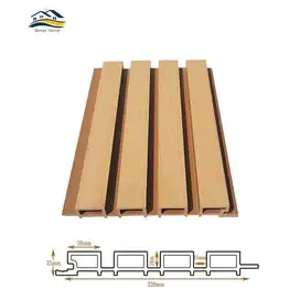 Wpc Outdoor Wallpanel dinding luar Ukuran 290cm / 200cm