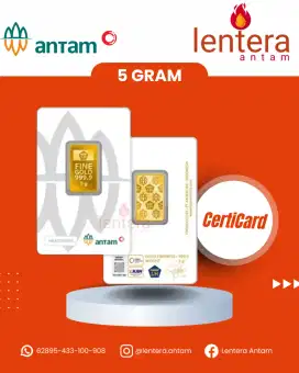 Logam Mulia Antam 5gr Emas 5g 5 gram