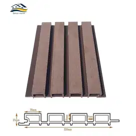 Wpc Outdoor Wallpanel dinding luar Ukuran 290cm / 200cm