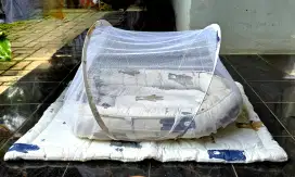 Jual kasur bayi + bedcover + kelambu anti nyamuk