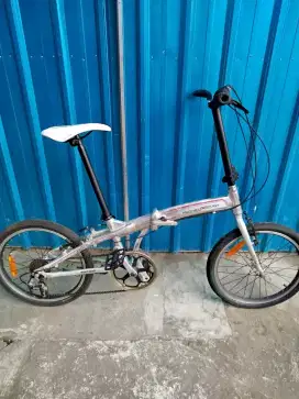 sepeda lipat wimcycle alluminium alloy enteng uk 20 siap pakai