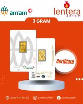 Logam Mulia Antam 3gr Emas 2025 3g 3 gram gr g 3gram