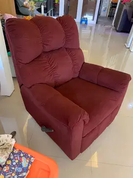 SOFA RECLINER SINGLE SEATER INFORMA ASHLEY ROCKING ( Kursi Goyang )