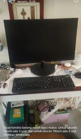 Dijual satu set komplit PC/kondisi bagus baru dipakai 9bulan.