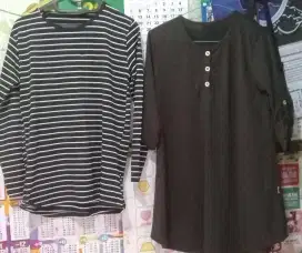 Baju atasan dan jilbab second