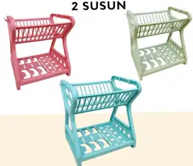 Rak bahan plastik warna tosca