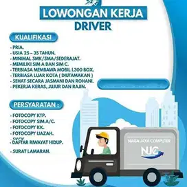 LOWONGAN KERJA DRIVER / SUPIR BEKASI