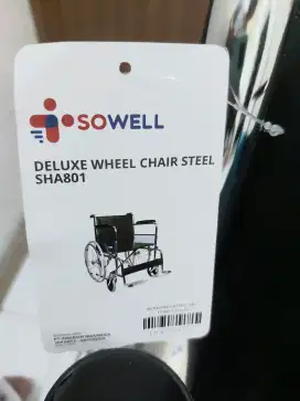 Kursi Roda Sowell baru 1 kali pakai
