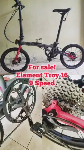 Sepeda Lipat Element Troy 16/9Speed