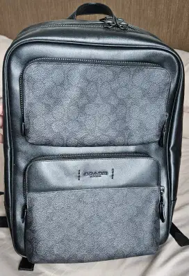 Tas Ransel Coach Backpack Gotham Signature Canvas Black