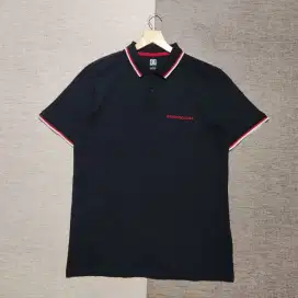 Kaos polo shirt DCshoecoUSA Twin tipped Black Colour Size XL