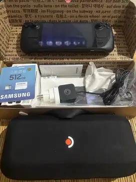 Console Steam Deck OLED 1Tb Antiglare Mulus Lengkap