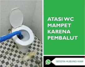 SEDOT WC PENUH & MAMPET DIJAMIN TUNTAS. AREA TERDEKAT