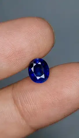 Natural Royal Blue Sapphire Srilanka 1.5 Ct Memo Big Lab Top Metalix