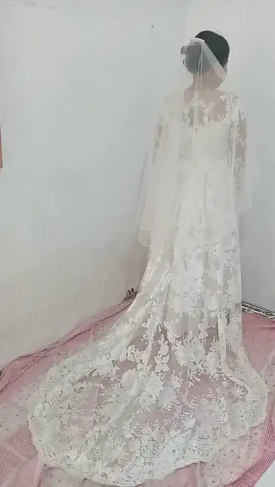 Wedding dress premium Full Payet  DI JUAL )  bisa nego sampai Deal