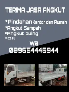 Jasa angkut barang pindahan,buang sampah dan puing
