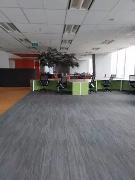 SEWA KANTOR DI KUNINGAN JAKARTA SELATAN 1400M2 FURNISH 200RB NEGO