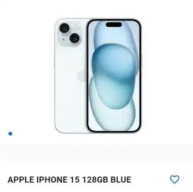 APPLE IPHONE 15 128GB BLUE