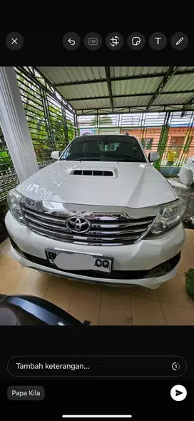 Mobil fortuner vnt 2013 full acsesoric