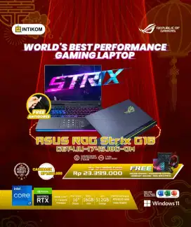 Cicilan Laptop Asus Rog G16 cukup pakai KTP
